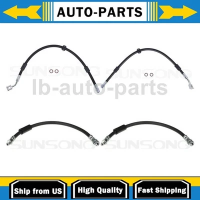 Para Mercedes-Benz CLS63 AMG S 2014-2018 5,5 L 4x línea de manguera de freno delantera trasera Foto 1 de 4