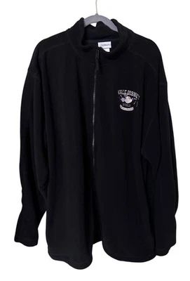 Walt Disney World 1971 Black Fleece Zip-Up Jacket XXL - Image 1 of 4