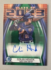2023 Bowman Draft - Class of 2023 Autographs Colin Houck #23A-CH Green Ref /99 - Picture 1 of 2