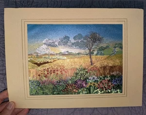 DUFEX Folien Kunstdruck Stefanek 1984 Landschaft Natur Landhaus Vintage mattiert 8x11 - Bild 1 von 7