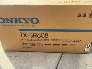 Onkyo TX-SR608 AV Receiver Amplifier Amp Black Genuine Tested Working - Picture 1 of 2