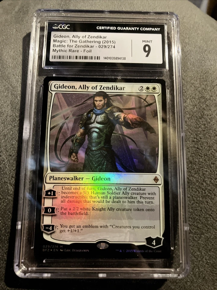 Gideon, Ally of Zendikar FOIL CGC 9 Mint Grade - Image 1 of 2