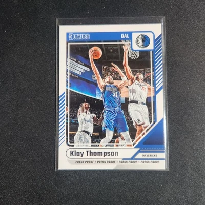 2024-25 Panini Donruss Press Proof Silver Klay Thompson #134 Mavericks    L49 - Imagem 1 de 2