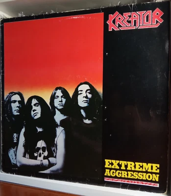 KREATOR - EXTREME AGGRESSION 1st German 1989 LP POOR/LOOP/SKIPS Foto 1 de 4