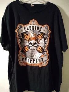 Men's T Shirt = Motorcycle Theme = Florida Choppers Est. 1965 = Size XL - Picture 1 of 1
