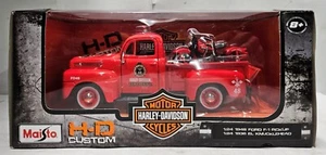 Maisto 32191 Harley Davidson 1948 Ford F-1 Pickup - 1936 EL Knucklehead - Picture 1 of 6