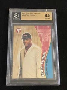 EDDY CURRY 2001-02 TOPPS PRISTINE ROOKIE CARD BGS GEM MINT 9.5 - Picture 1 of 2