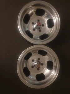 Aunger Triden 14x8 fit Valiant R S AP VC VE VF VG x 2 polished new nuts/caps - Picture 1 of 4