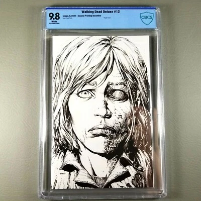 Walking Dead Deluxe #12 2nd Print 1:25 Finch Sketch Image Comics CBCS 9.8 NM - Image 1 of 4