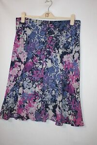 BNWOT SIZE 16 MARKS & SPENCER PINK MIX SKIRT WITH ELASTIC WAIST    5815