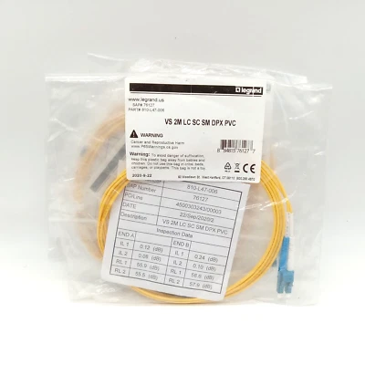 Legrand 810-L47-006 Fiber Optic Jumper Cable Lot of 5 - Image 1 of 3