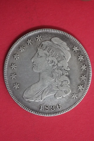 1836 Capped Bust Half Dollar Exact Coin Shown Fast Flat Rate Shipping OCE 42 Cover