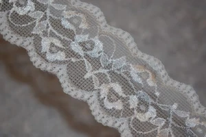 Diadema lencería 10 yardas blanco galón elástico costura encaje 2,75" ancho - Imagen 1 de 2