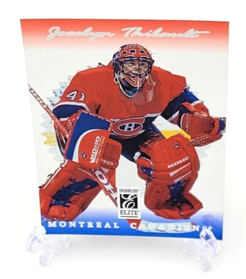 1996-97 Donruss Elite Hockey Jocelyn Thibault Montreal Canadiens #6 NHL - Image 1 of 2