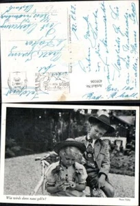 439106,Kinder Strohhut Hut Blume Trachten Deutschland Feldpost - Picture 1 of 1