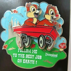 Disney Pin Cast Exclusive Chip & Dale Follow Me to Best Job #91013 - Picture 1 of 4