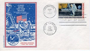 APOLLO 11 MOON LANDING,  WASHINGTON, DC  1969 FDC6390 - Picture 1 of 1