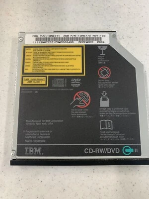 IBM ThinkPad CD-RW/DVD-ROM (New in Box) Combo II Ultrabay Slime Drive - Image 1 of 3