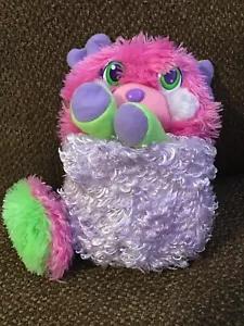2007 Popples Giggle Happy Laughing 7” Plush Purple Pink- Playmate Secret Popp - Picture 1 of 4