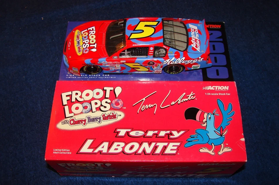 TERRY LABONTE 2000 ACTION NASCAR 1:24 FROOT LOOPS CHERRY BERRY SWIRLS (VN28)   - Image 1 of 1