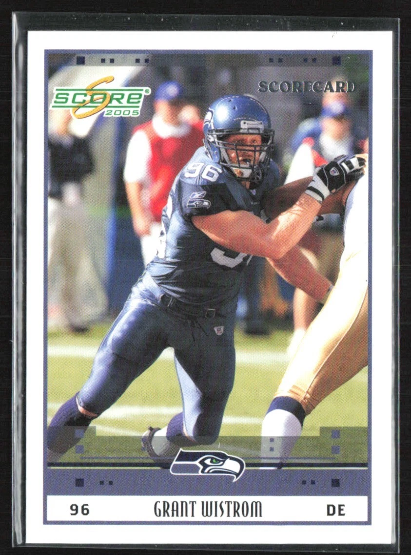 Grant Wistrom 2005 Score Scorecard /599 #256 Seattle Seahawks