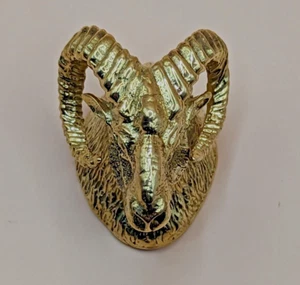 Dodge RAM Solid Brass Metal Knife Pommel Bolster Custom Knives Cans Etc  Handle - Picture 1 of 12