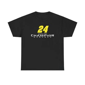 Jeff Gordon 7 Time Champion Unisex Heavy Cotton Tee - Picture 1 of 7