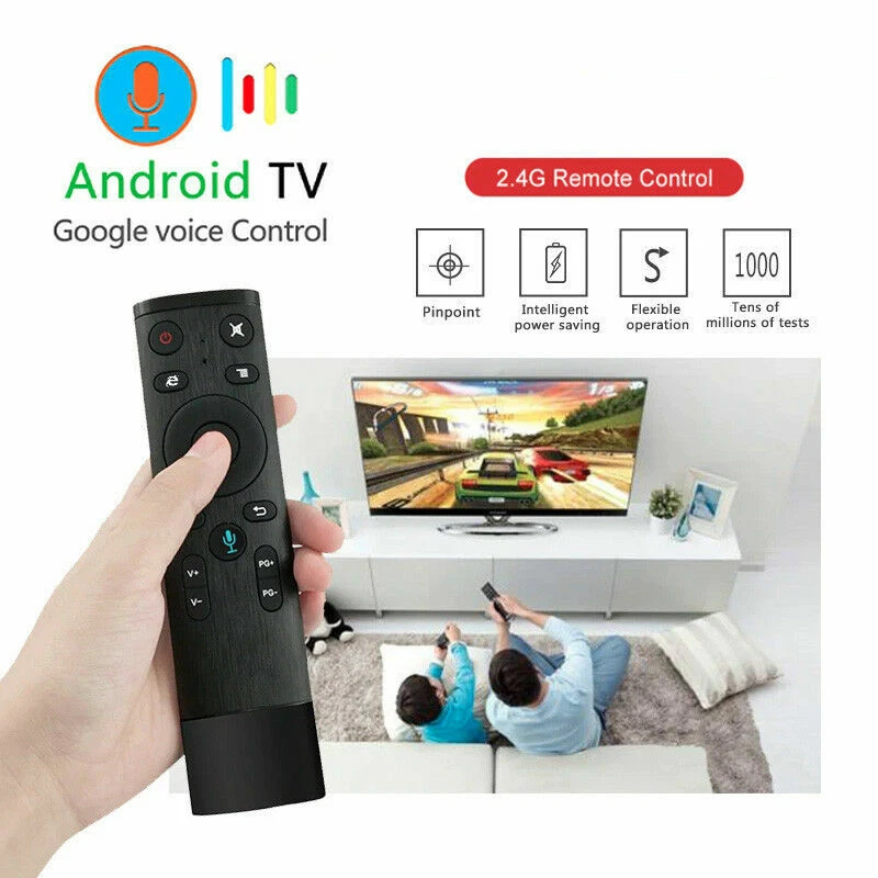 Air Mouse Gyro Voice Remote Control for Android Smart TV Media Box HDTV PS4 - Image 1 of 4