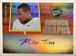 Lamar Miller 2012 Press Pass Gridiron Graphs AUTO INSCRIPTION MILLER TIME 1/1 - Picture 1 of 8