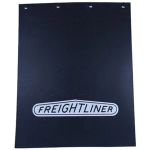 Black Freightliner Logo Rubber Mud Flap, 24 x 30 x 3/8 Inch - Picture 1 of 2