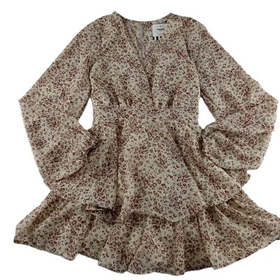 Mameluco para mujer Illa Illa envolvente frontal en capas talla mediana crema estampado animal faja Foto 1 de 4