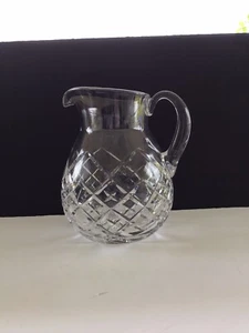 Large, heavy Cut Crystal water pitcher 8” tall 3.50 lbs - Picture 1 of 12