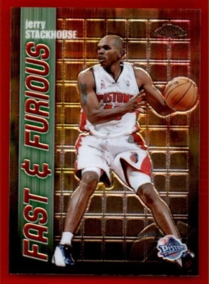 2001-02 Topps Chrome Fast and Furious #FF11 Jerry Stackhouse. - Image 1 of 2
