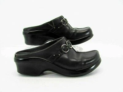 Ariat Women Shoe Size 7B Black Slip On Leather Bootie Clog Pre Owned qp - Image 1 of 4