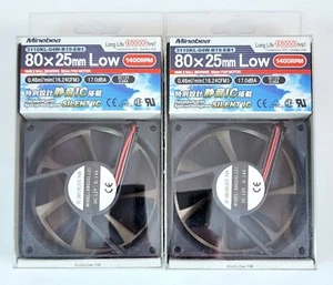 Minebea Scythe NMB 3110KL-04W-B19-EB1 25x80mm Silent IC Series Case Cooling Fan - Picture 1 of 2