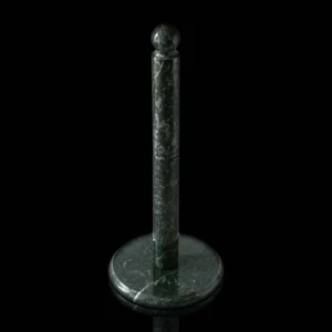 Porta Rotolo da Cucina Marmo Verde Marble Kitchen Classic Roll Holder H30cm - Picture 1 of 1