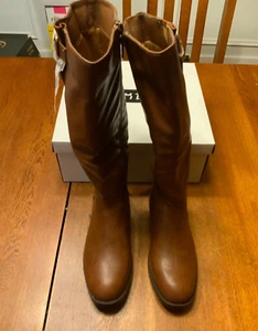 Stivali Denver da donna in bambù, stile: DENVER-14, taglia 7, castagno - Foto 1 di 8