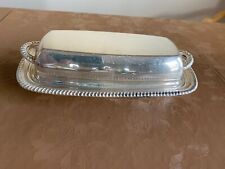 Butter Dish Antique Pilgrim Silverplate Covered  Dish #71 