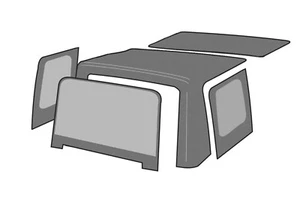 Rampage 99435 Factory Replacement Soft Top Fits 88-95 Wrangler (YJ) - Picture 1 of 2