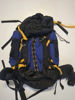 Kelty Coyote 4500 Unisex Blue Yellow Internal Frame  Backpack LARGE  No Lid - Image 1 of 4