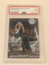 1992 Marvel Masterpieces BLACK CAT #5 trading card MINT PSA 9