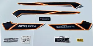 CB 125 twin 1977 1978 stickers decal graphics adesivi aufkleber Honda - Picture 1 of 2