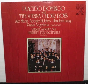 PLACIDO DOMINGO & VIENNA CHOIR BOYS AVE MARIA ADESTE FIDELES (NM) LP RECORD - Imagen 1 de 4