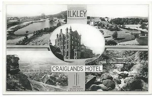 YORKSHIRE - CRAIGLANDS HOTEL, ILKLEY Walter Scott R.P. Multi-View Postcard - Picture 1 of 1