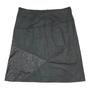 Kathmandu Size 14 Paneled A Line Skirt Olive Green Front Pocket Retro Stylish - Picture 1 of 16
