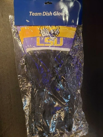 NCAA LSU Tigers Rubber Cleaning & Dish Gloves Cover
