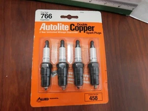 X Autolite Doble Cobre 766 Bujía Paquete de 4 Auto Barco Ciclismo Césped - Imagen 1 de 2