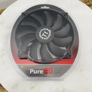 New Thermaltake Pure 20 DC Fan 200mm x 200mm x 30 mm CL-F015-PL20BL-A - Picture 1 of 3