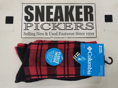 Columbia Women's Plaid Fleece Socks 2 Pair - Multi-Color - Size: 4 - 10 - NWT ! - Image 1 of 4