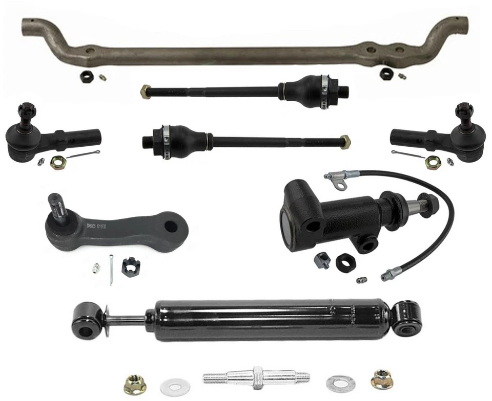 Center Link Tie Rods Fits Chevrolet Silverado 2500HD 2001-2010 4 Wheel Drive 7Pc - Image 1 of 4
